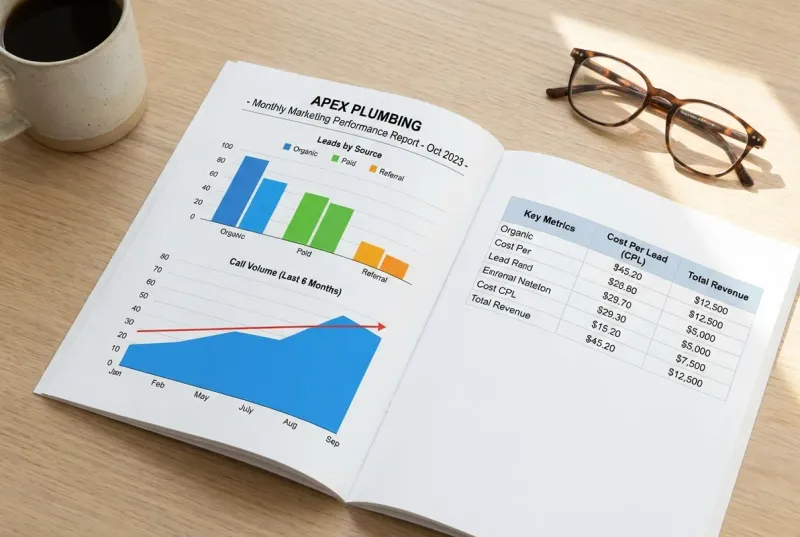 monthly lead tracking and marketing performance report