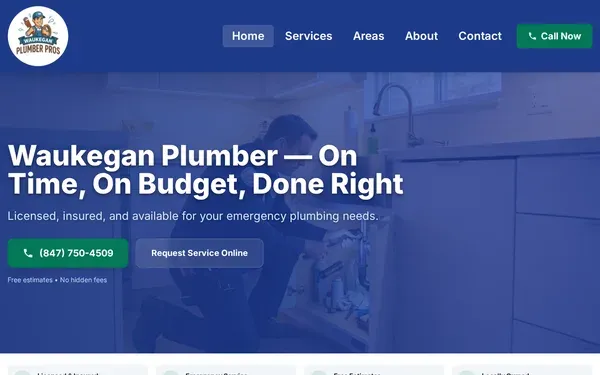 Waukegan Plumber Pros - desktop view
