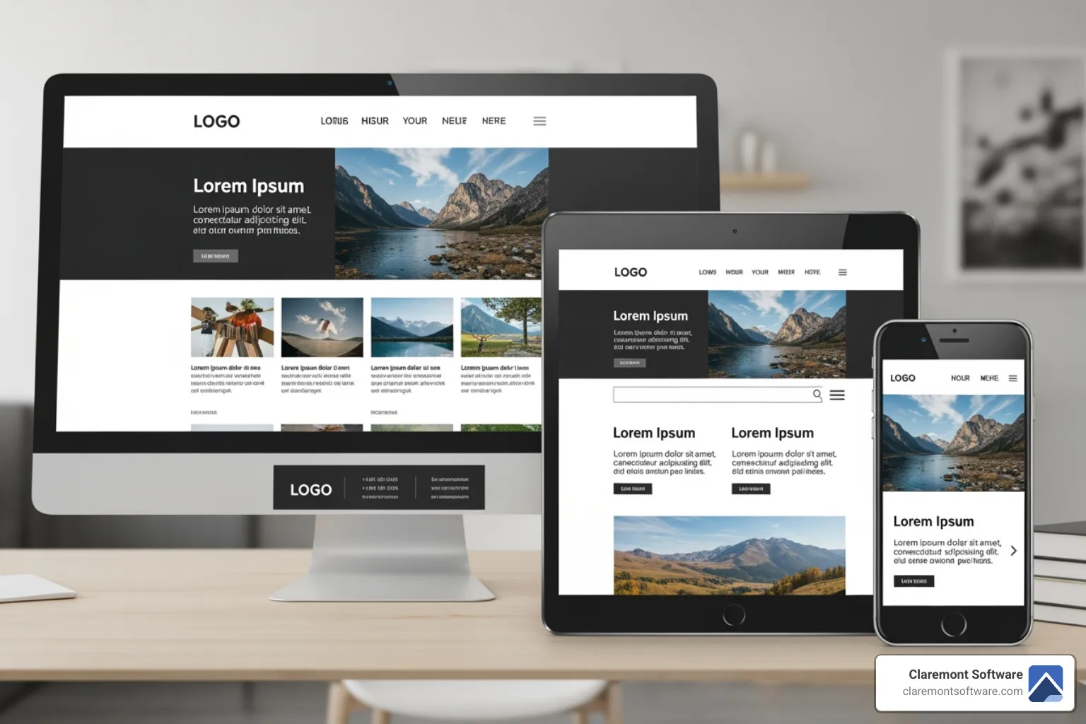 Responsive design across desktop, tablet, and mobile screens - ecommerce website design services